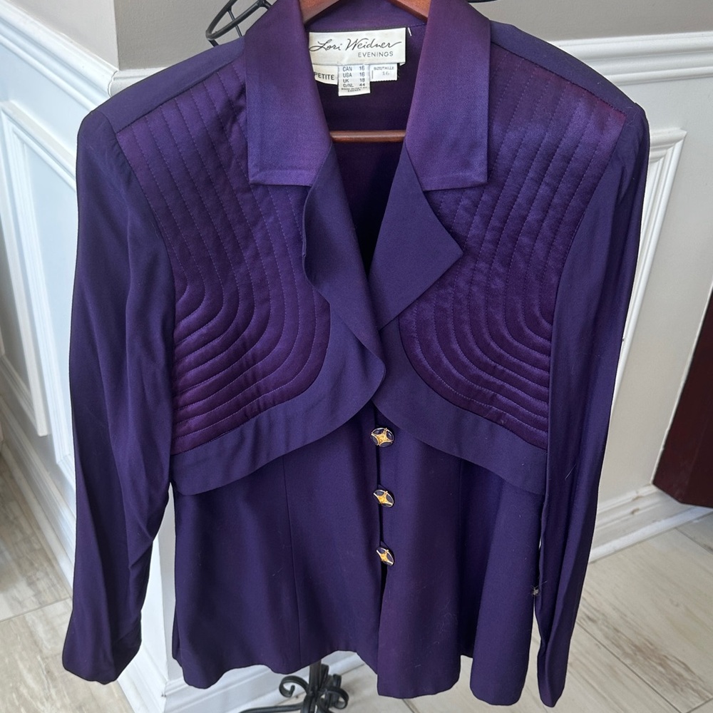 Women's Purple  evening JacketbyLori Weidner